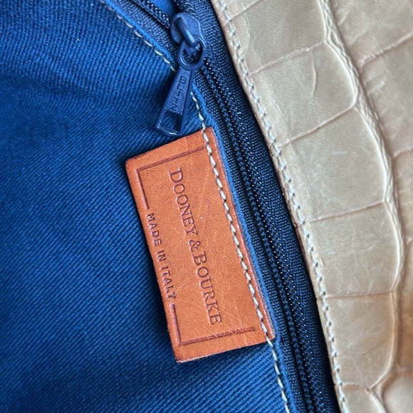 Vintage rare Dooney & Bourke leather alligator print purse - Picture 3 of 6